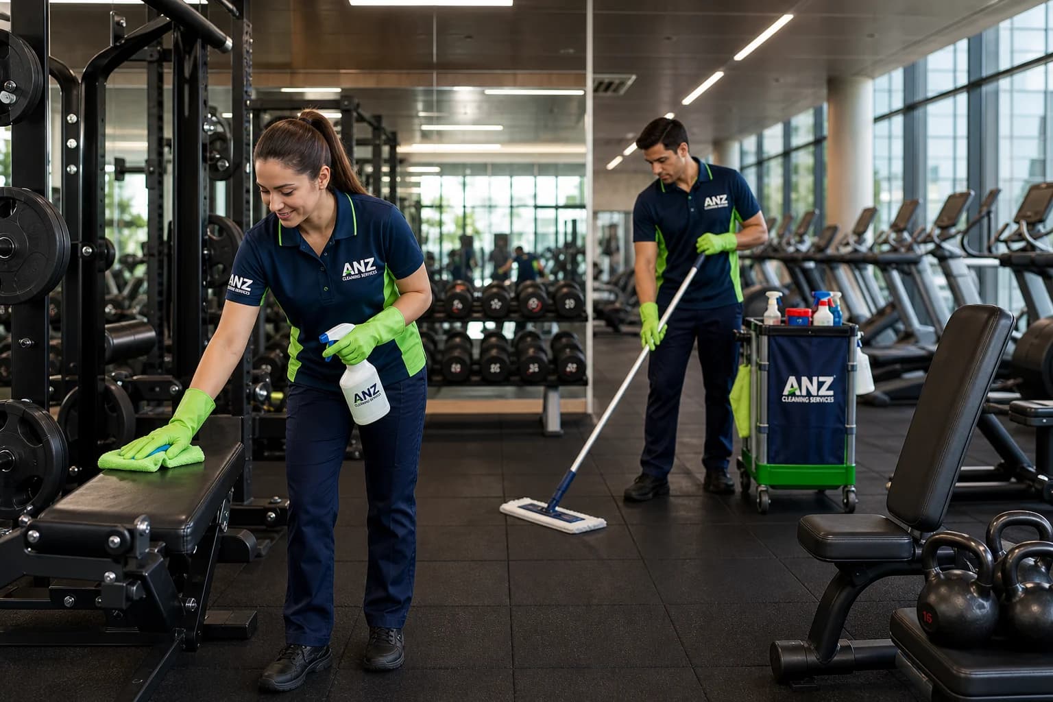 Gym cleaning Silverwater — specialist fitness centre sanitisation and equipment cleaning services