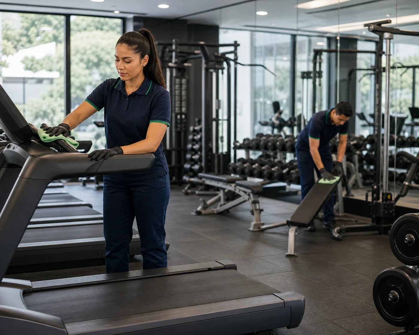 Gym equipment disinfection cleaning Silverwater Western Sydney — ANZ