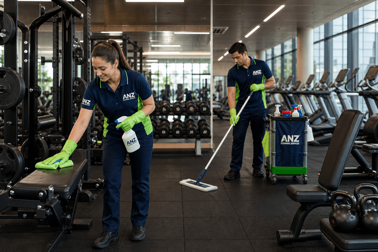 Gym cleaning Silverwater — specialist fitness centre sanitisation and equipment cleaning services
