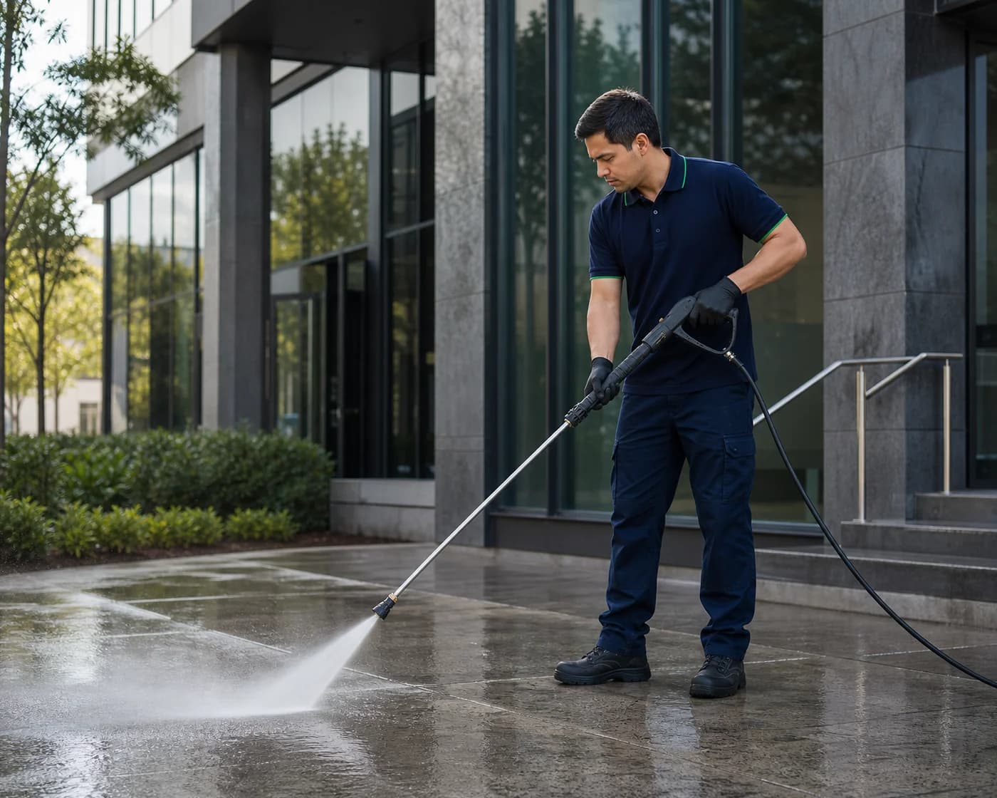 Post-construction pressure wash cleaning Silverwater — ANZ
