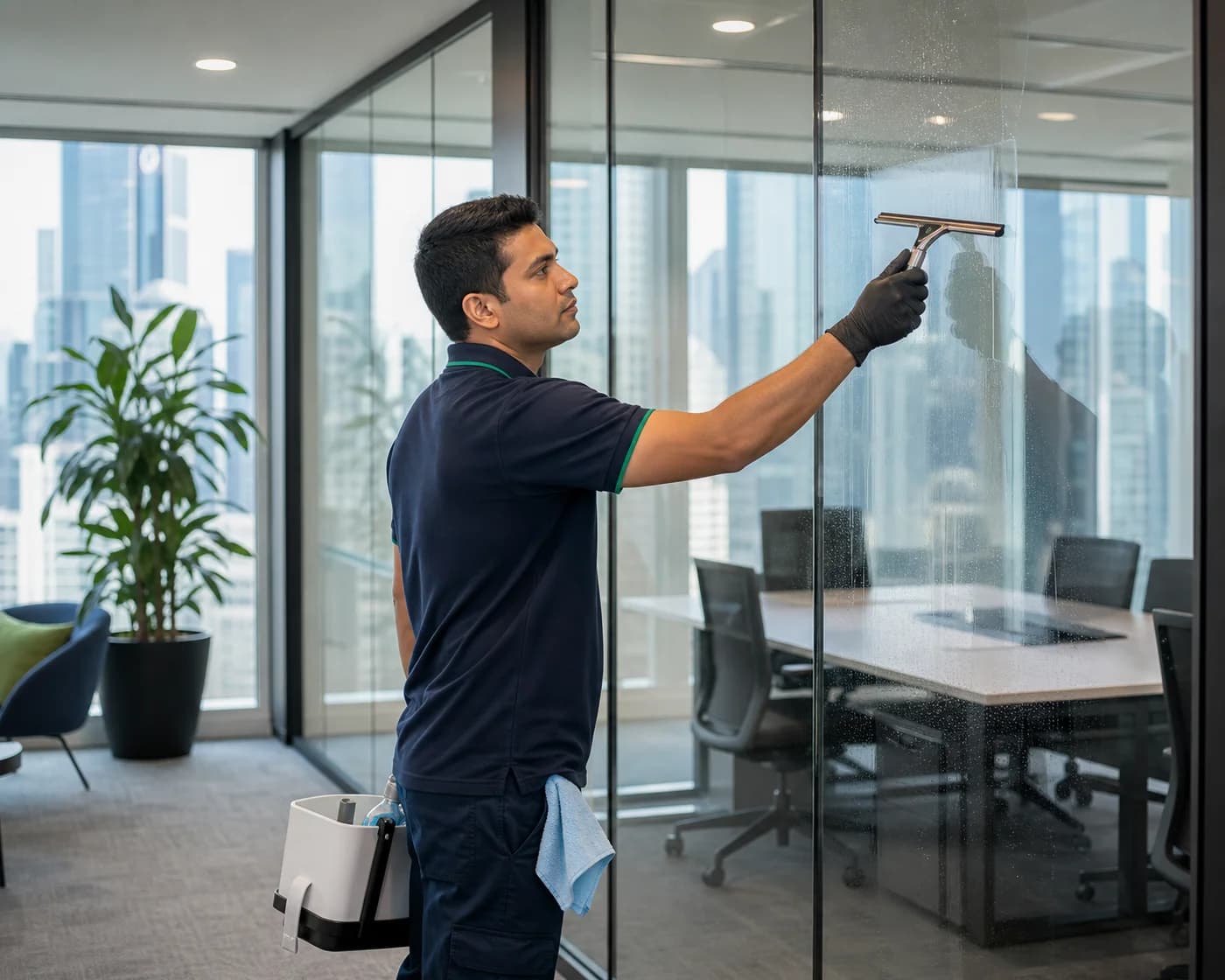 ANZ window cleaning office interior Silverwater Western Sydney